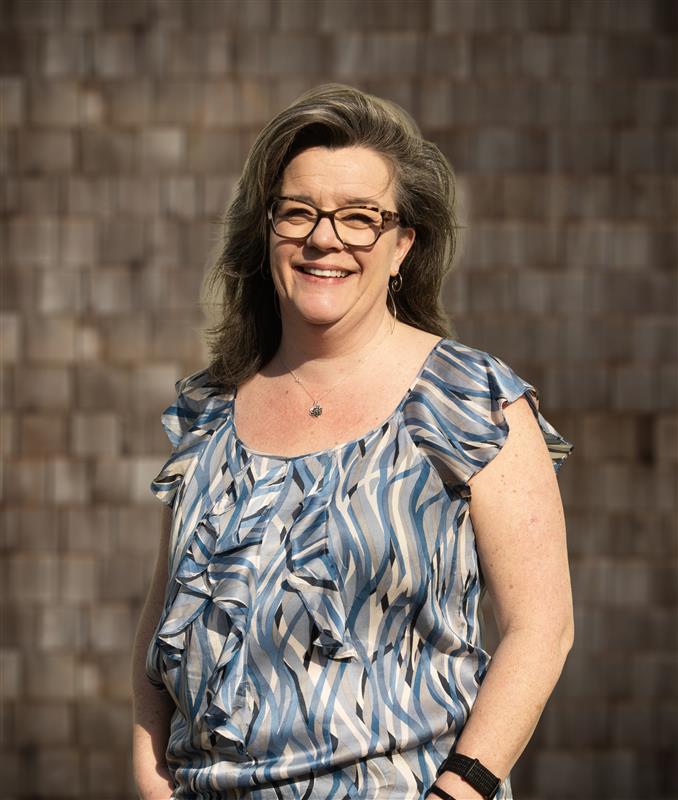 Staff member Andrea O'donnell